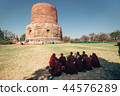 Buddhist monks around Dhamekh Stupa, Sarnath 44576289