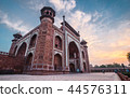 Taj Mahal Great Gate at sunrise, India 44576311