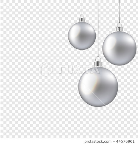 Christmas Balls Isolated Transparent Background - Stock Illustration ...