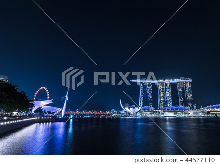 新加坡濱海灣夜景 44577110