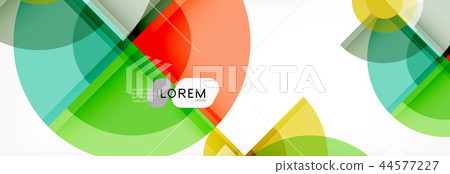 Vector fantastic circle modern geometric background template 44577227