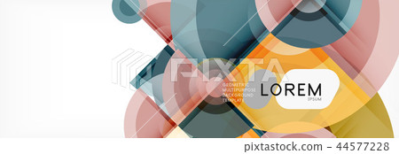 Abstract background bright circles geometric design 44577228