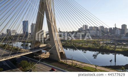 Stayed bridge at Sao Paulo, Brazil. 44577629