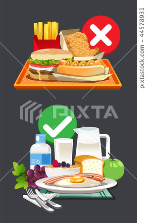 Useful breakfast choices. Useful breakfast choices. 44578931