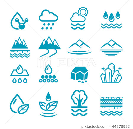 mineral water icon. - Stock Illustration [44578932] - PIXTA