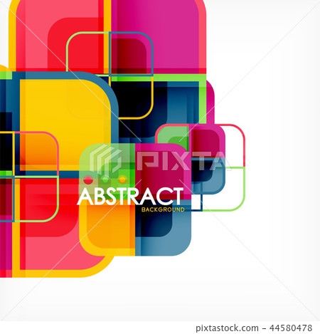 Abstract background, square shapes geometric composition Abstract background, square shapes geometric composition 44580478