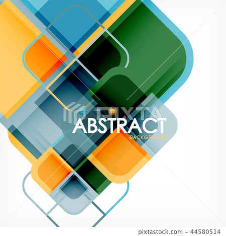 Abstract background, square shapes geometric composition Abstract background, square shapes geometric composition 44580514