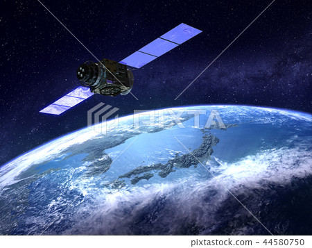 人造衛星地球日本GPS通信網絡 人造衛星地球日本GPS通信網絡 44580750