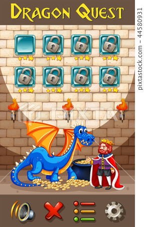 A dragon game template 44580931