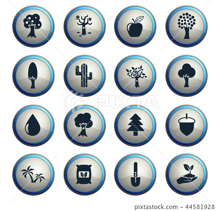 trees icon set trees icon set 44581928