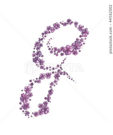 Letter G Made of Flowers. Letter G Made of Flowers. 44582002