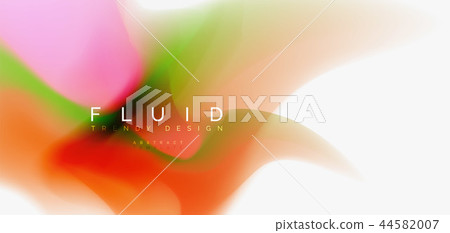 Color flowing wave, trendy liquid design template Color flowing wave, trendy liquid design template 44582007