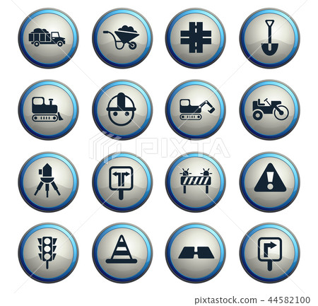road repairs icon set road repairs icon set 44582100