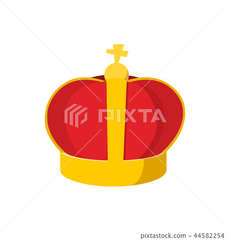 Gold crown with cartoon icon Gold crown with cartoon icon 44582254