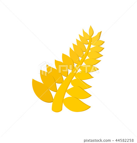 Golden palm cartoon icon  44582258