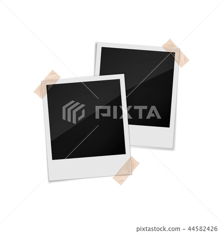 Photo frames on a white background Photo frames on a white background 44582426