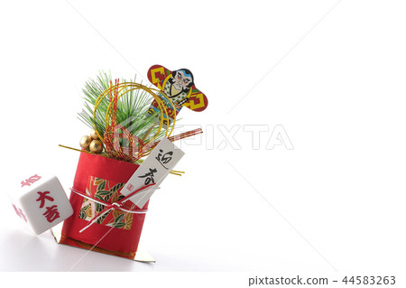 New Year's decoration and Reiko Daikichi New Year's decoration and Reiko Daikichi 44583263