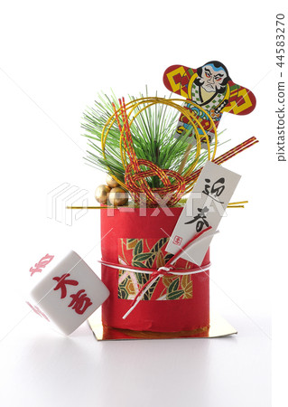 New Year's decoration and Reiko Daikichi New Year's decoration and Reiko Daikichi 44583270