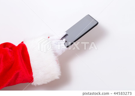 Santa claus holding a tablet computer Santa claus holding a tablet computer 44583273