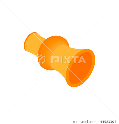 Hunting horn isometric 3d icon Hunting horn isometric 3d icon 44583301