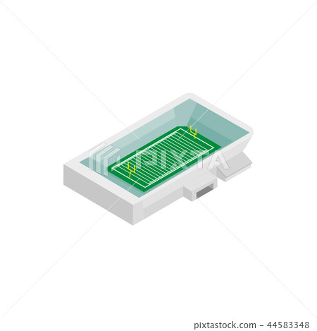 Rugby stadium isometric 3d icon Rugby stadium isometric 3d icon 44583348