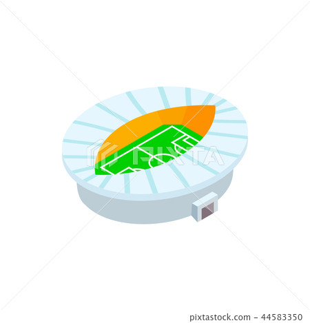 Oval fotball stadium 3d icon Oval fotball stadium 3d icon 44583350
