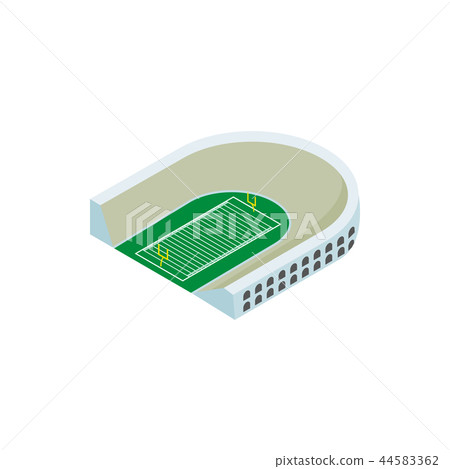 Rugby stadium isometric 3d icon 44583362