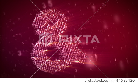 3D Ampersand Logogram with Matrix Impact 3D Ampersand Logogram with Matrix Impact 44583420
