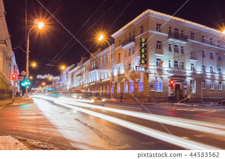 Beautiful night streets of the city of Gomel Beautiful night streets of the city of Gomel 44583562