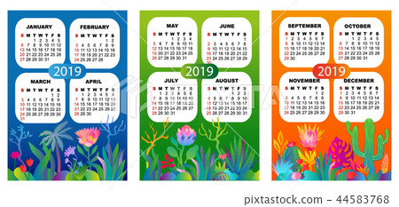 2019 quarter calendar. 2019 quarter calendar. 44583768
