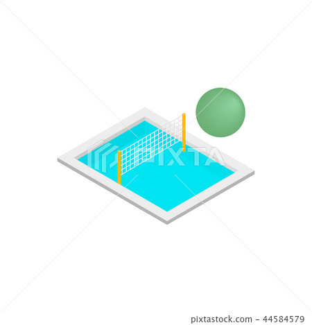 Pool volleyball 3d isometric icon Pool volleyball 3d isometric icon 44584579