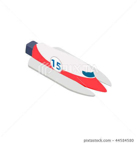 Speed boat isometric 3d icon Speed boat isometric 3d icon 44584580