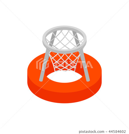 Basket on water 3d isometric icon 44584602