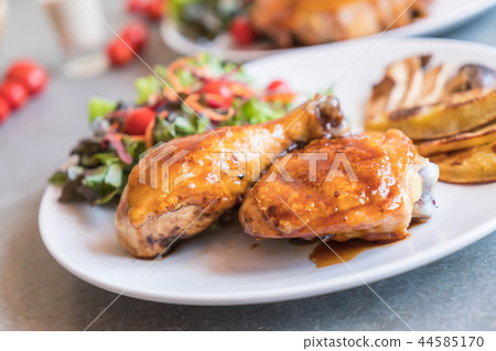 grilles chicken steak with teriyaki sauce 44585170