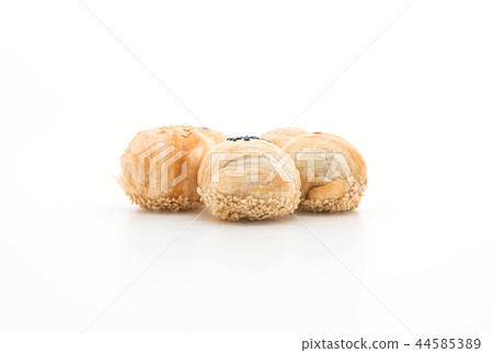 Chinese Pastry-Mung Bean with Egg Yolk Chinese Pastry-Mung Bean with Egg Yolk 44585389
