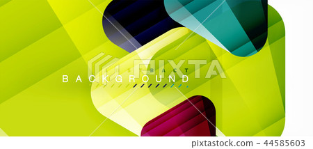 Glass triangles modern geometric composition, abstract background Glass triangles modern geometric composition, abstract background 44585603