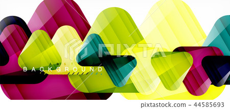 Glass triangles modern geometric composition, abstract background Glass triangles modern geometric composition, abstract background 44585693