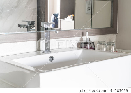 sink decoration in bathroom interior for backgr sink decoration in bathroom interior for backgr 44585699