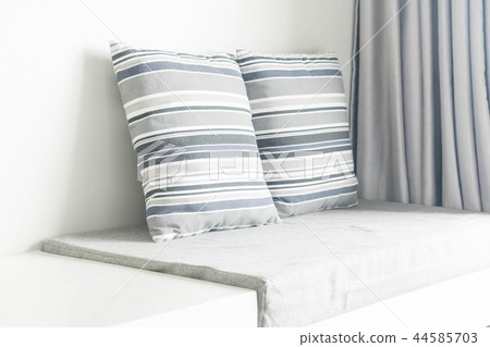 Beautiful pillow on sofa decoration in living room Beautiful pillow on sofa decoration in living room 44585703