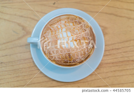 hot caramel macchiato hot caramel macchiato 44585705