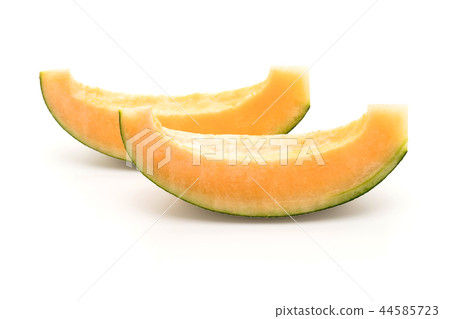 cantaloupe melon on white cantaloupe melon on white 44585723
