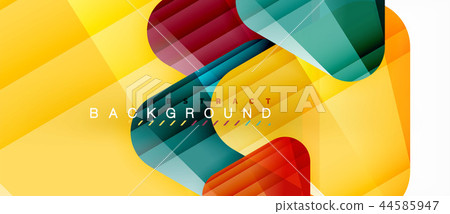 Glass triangles modern geometric composition, abstract background Glass triangles modern geometric composition, abstract background 44585947