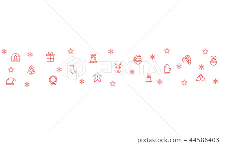 Christmas background. Winter holiday frame template. Christmas and New Year icons decoration 44586403