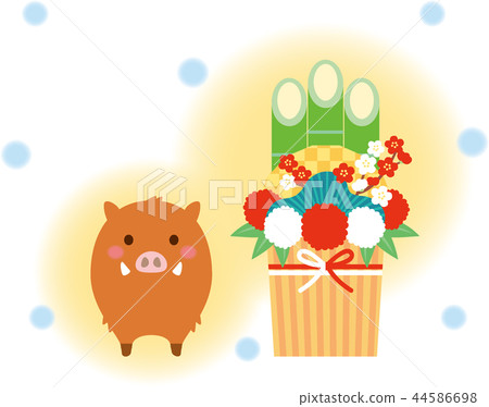 New Year's card template 44586698