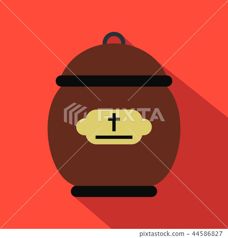 Cremation urn flat icon Cremation urn flat icon 44586827