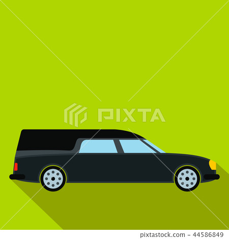 Hearse car flat icon Hearse car flat icon 44586849