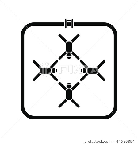 Synchronized swimmers icon 44586894