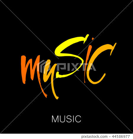 music lettering template - Stock Illustration [44586977] - PIXTA