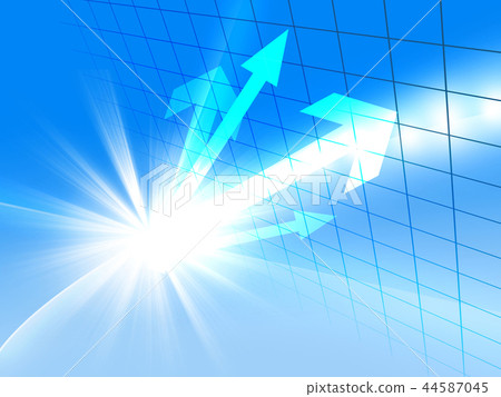 Business Favorable Arrow Growth Vector Upward Favorable World Map 44587045
