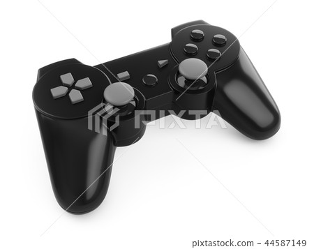 3d rendering video game controller on white backgr - Stock Illustration ...